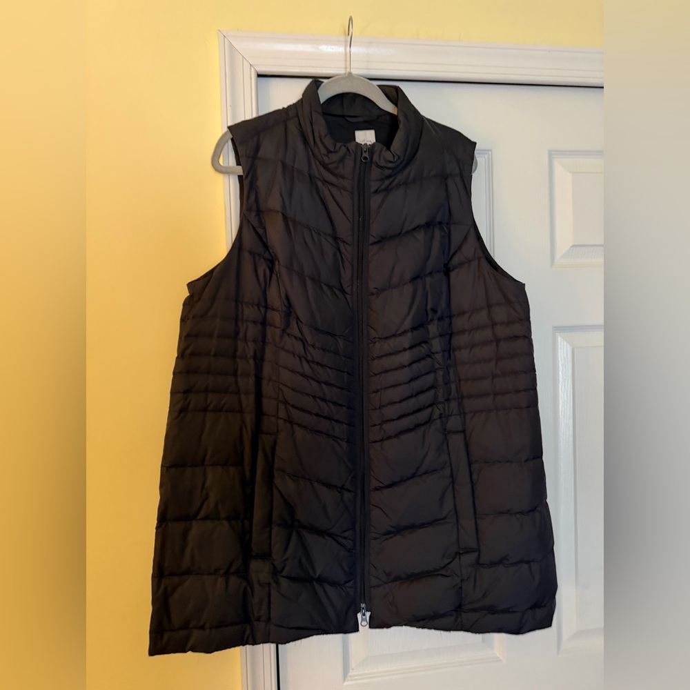 J. Jill Black Quilted Vest